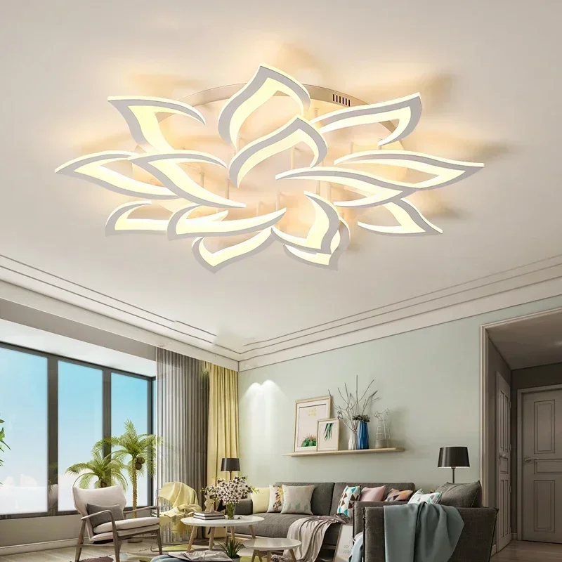 Interior Design Ideas - Tasarımcı LED Petal avize oturma odası