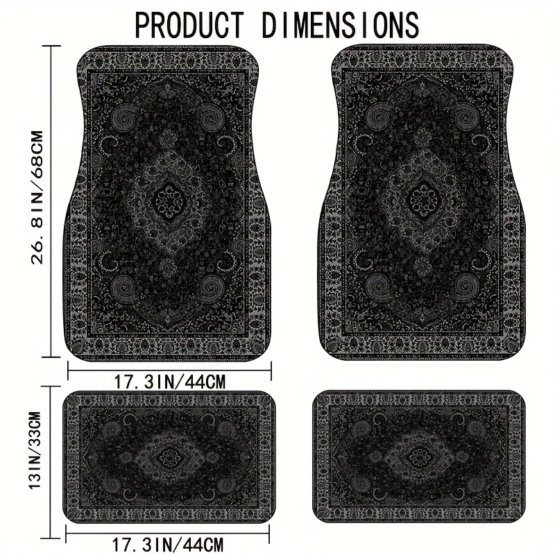 Interior Design Product - Araba Paspaslar Dikdörtgen Bandana Baskı Tasarımı