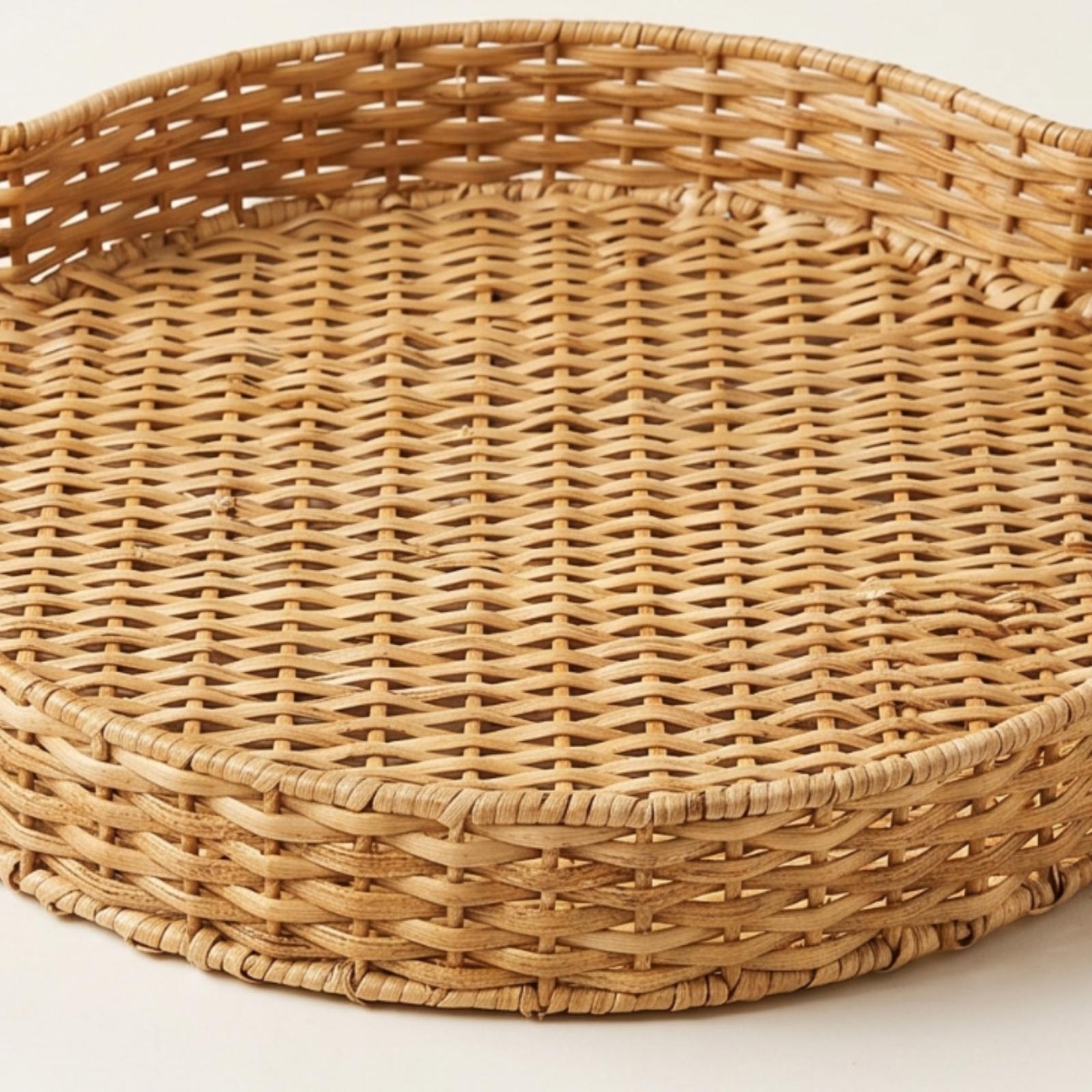 Saplı Hasır Tepsi, Saplı Organ - Rattan Tray Handle incelemesi ve fiyatı