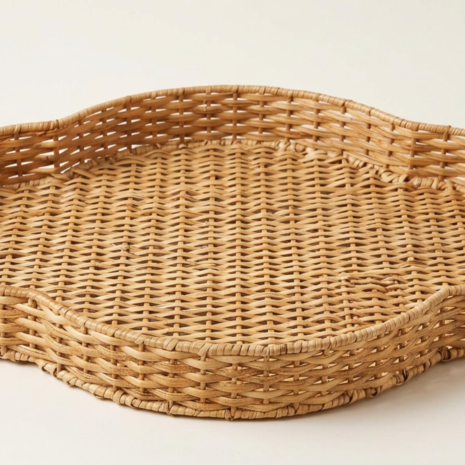 Saplı Hasır Tepsi, Saplı Organ - Rattan Tray Handle incelemesi ve fiyatı