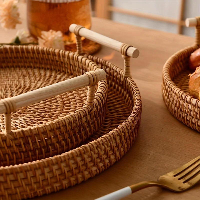 1 adet El Yapımı Örgü Rattan S - Rattan Tray Handle incelemesi ve fiyatı