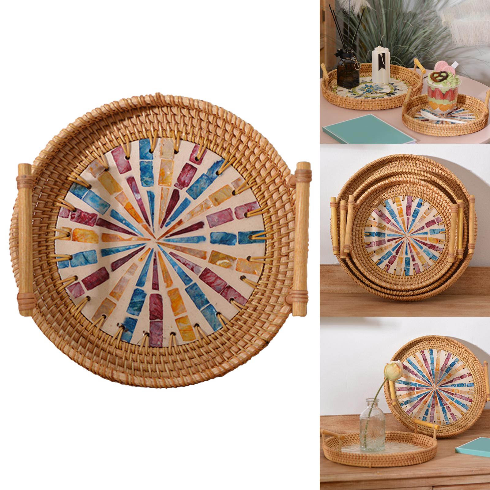 Rattan Saklama Tepsisi Yuvarla - Rattan Tray Handle incelemesi ve fiyatı