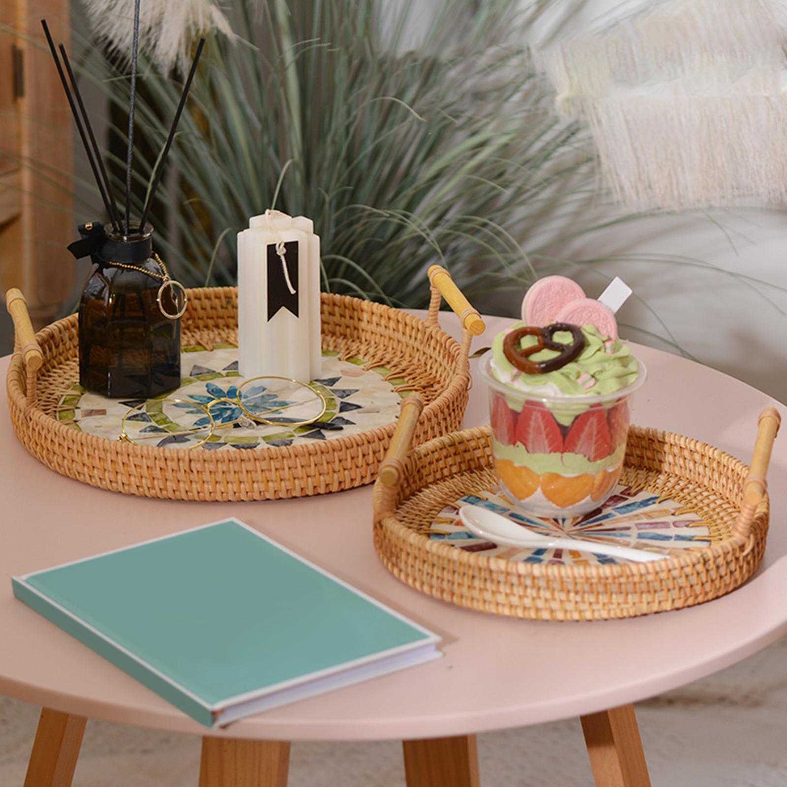 Rattan Saklama Tepsisi Yuvarla - Rattan Tray Handle incelemesi ve fiyatı